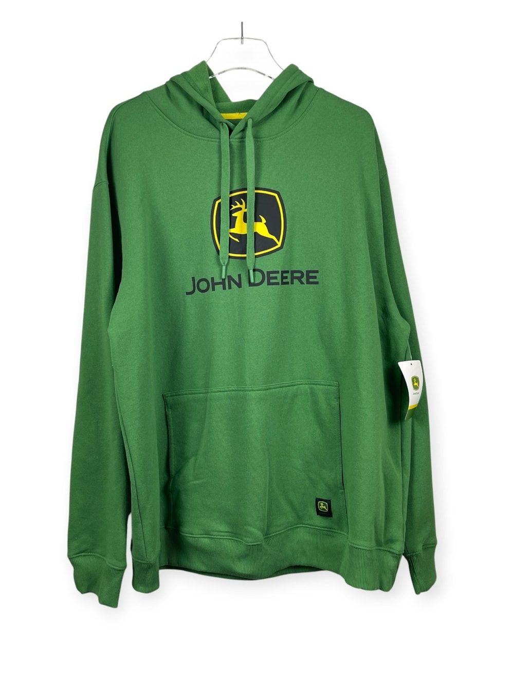 John Deere Green Fleece Pullover Hoodie Men’s Size XL NWT